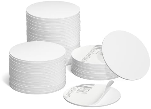 50er Pack NTAG215 NFC-Tags, weiße Leer-Karten, NFC-Schilder, NFC-Münz-Karten, kompatibel mit TagMo, mit Haftkleber auf der Rückseite für einfache Befestigung