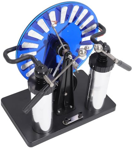 Statischer Generatormotor, Motormodell, PVC-Handkurbel, Funkenentladung, Elektrostatischer Induktionsmotor, Wimshurst-Generator