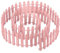 PATIKIL 39 L x 2 H Miniature Fairy Garden Fence, Mini Ornament Wood Picket Fence for DIY Dollhouse Garden, Pink