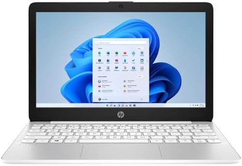 HP Stream Laptop PC 11-ak0518sa 11.6 HD Display (Intel Celeron N4120, 4GB RAM, 64GB eMMC, Windows 11 Home) - White