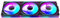 TZMRIT Interstellar-V2 Reverse Flow Infinity Mirror ARGB PWM PC Fans 120mm Black, Rgb Fan 120mm, Triple Pack