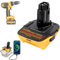 Ersatz DCA1820 Dewalt 20V Akku Adapter für Dewalt 18V Werkzeuge Kompatibel mit 20V MAX XR Lithium Akku DCB200 DCB201 DCB203 DCB203BT DCB204 DCB205 DCB206