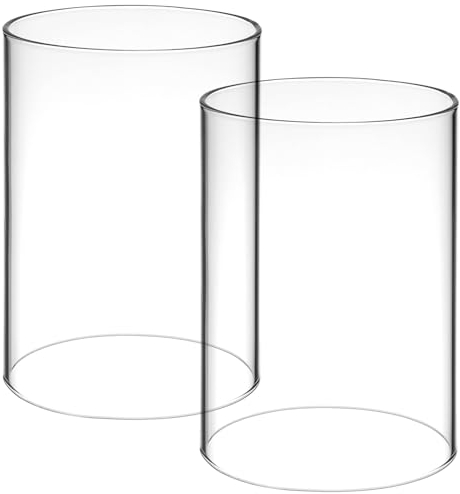Zerodeko 2stücke Transparente -kerzenhalter Zylindrische Windlichter Mit Offener Ober Und Unterseite Für Tischdekoration Und Wohnraumgestaltung