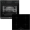 Oranier Einbau-Backofen Set EBS320 autark - 9 Funktionen - 60 cm Induktionskochfeld KFI360 - Kochfeld mit Slider-Bedienung & Warmhaltestufe