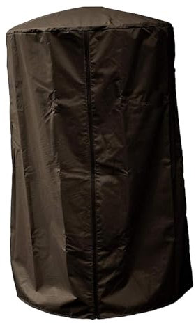 Patio Heater Cover Pool Heat Pump Cover Winter Lawn Patio Waterproof Cylinder Shade Pool Equipment Cover Oxford Cloth, Deep Brown