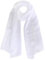 HAT YOU Damen Chiffon Halstuch, Sommertuch, Chiffon Schal, Tuch für Frühling und Sommer, Ganzjährig - Made in Italy, Farbe:White 80x200