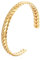 NTRUXZP Armreif Armband Paare 18K vergoldet Edelstahl Oval Verstellbar Offen Maschette Pärchen Armband, Glatt Poliert für Herren Damen gold