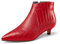 Castamere Donna Chiusa a Punta Basso Gattini Tacco Heel Cerniera Stivaletti Ufficio Casual Dress Stivali 3.5 CM Heels Rosso 35 EU