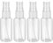 Giantree 4 Piezas Bote Spray, 30ml Pequeñas Botellas Vacías de Aerosol Botella de Espray Transparente Atomizador Portátil para viaje Aceites Esenciales Perfume