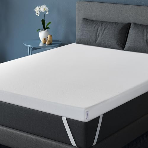 Arensberger Essence Topper 160x200 cm | 5cm hoch, H3/H4, Geltopper | Waschbarer Bezug, kühlende Matratzenauflage, für Federkern & Schaumstoffmatratzen, druckentlastend, atmungsaktiv & kühlend