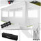 tectake® Pavillon Faltpavillon 3x6 m, faltbar, wasserdicht, Gartenpavillon mit 4 Seitenteilen, inkl. Heringe, Tasche, Überdachung Terrasse, Festzelt, Gartenzelt, Event Shelter, Partyzelt - weiß