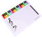 Angoily Übungsbrett sheet music Musikausbildung Mitarbeiter-Whiteboard Trockenlöschtafel für den Schreibtisch wiederverwendbare Personaltafel wiederverwendbares Stab-Whiteboard Plastik