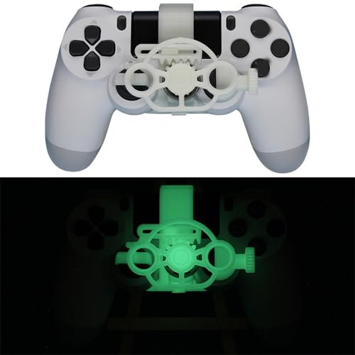 Générique Manette De Jeu Mini Volant Pour PS4, Manette De Jeu De Course Impression 3D Volant De Simulation, Joystick Palier Auxiliaire Simulateur De Cercle (Vert lumineux)