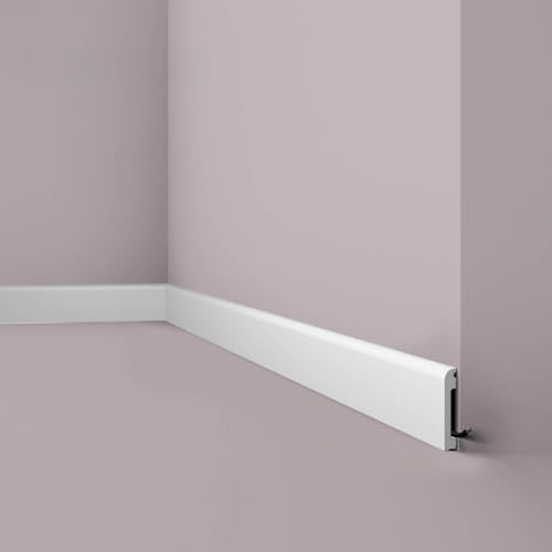 FL12 WALLSTYL Sockelleiste - 80 x 13 x 2000 mm - NOËL & MARQUET - eine Marke von NMC - Extrudiertes Polystyrol mit hoher Dichte