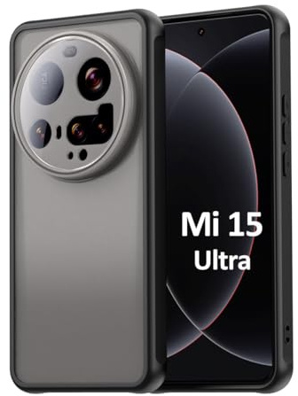 betterfon Handyhülle für Xiaomi 15 Ultra Matt Stoßfest Schutzhülle Back Cover in Schwarz
