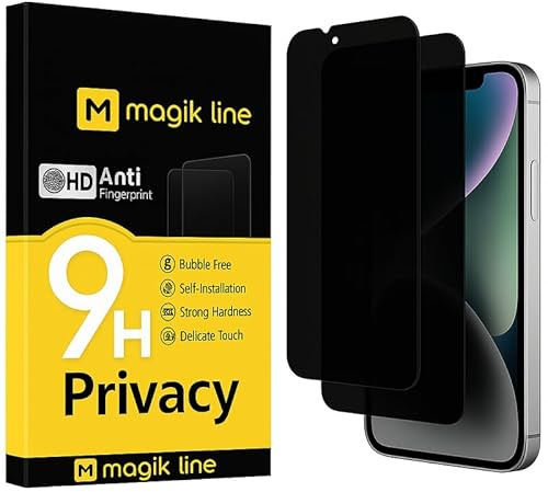 GENERICO 3 x Privacy Screen Protector for iPhone 13 MINI, Bubble Free, 9H+ Hardness, Not Suitable for Curved Edge Phones, Ultra Resistant