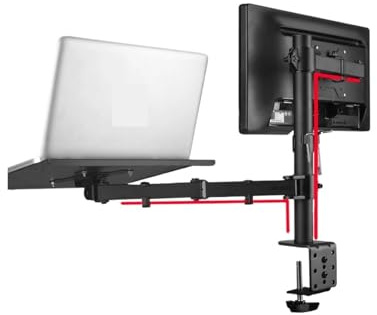 NBYGSC DL-MD20LP 400 mm höhenverstellbarer Laptop-änder, drehbare Laptop-Ablage, Monitor-Tischständer-Halterung für 10–15 Zoll Laptops