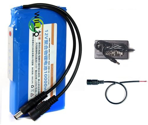 WILLQ 12-Volt-Polymer-Lithium-Ionen-Akkupack DC 12V 6Ah 8Ah 10Ah 12Ah 16Ah 20Ah Wiederaufladbarer Li-Po-Akku