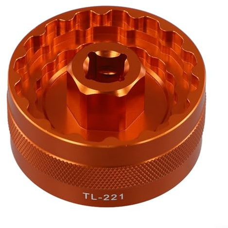 Outil de pédalier pour coupelles de 44 mm pour réparation de vélo de route et VTT FSA-386 DUB16T BB-9100 (orange)