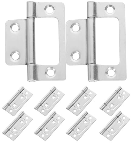 KICHOUSE Cerniere Armadio 10 Pezzi in Ferro, Design Ispessito, Resistenti alla Ruggine, Silenziose per Armadi e Cucina, Affidabili
