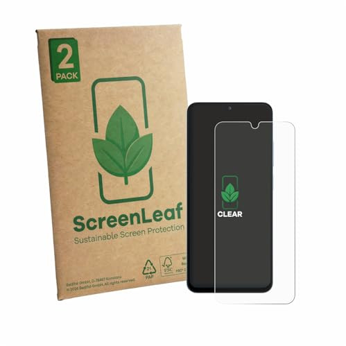 ScreenLeaf 2 Stück Schutzfolie für Xiaomi Poco C81x [nachhaltiger Displayschutz, Folie, transparent, kratzfest]