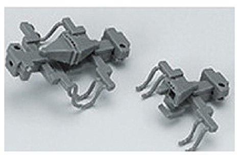 Kato 11-704 Type A Grey Couplers With Brake Hoses (20) by Kato USA, Inc.