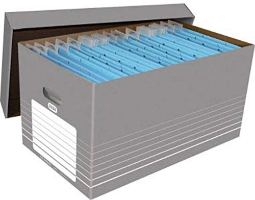 Elba Umzugskarton 100333273 370mm x 322mm x 622mm Wellpappe Grau, Weiß 5St.