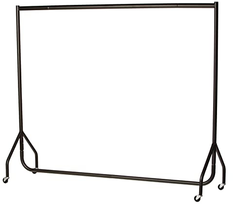 The Shopfitting Shop Robuste Kleiderstange Kleiderstange, 1,8 m lang x 1,5 m, hochwertige Qualität, schwarz
