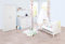 PINOLINO Kinderzimmer Viktoria breit, 3-teilig, Kinderbett (140 x 70 cm), breite Wickelkommode mit Wickelansatz und Kleiderschrank, weiß (Art.-Nr. 10 00 22 B)