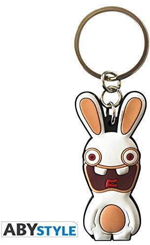 ABYstyle - LAPINS CRETINS - Porte-clés PVC Lapin yeux rouges