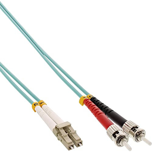 InLine 88504O LWL Duplex Kabel, LC/ST, 50/125µm, OM3, 0,5m