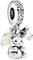 PANDORA Moments Baby-Teddybär Charm-Anhänger Sterling Silber, Cubic Zirkonia, Emaille 792100CZ