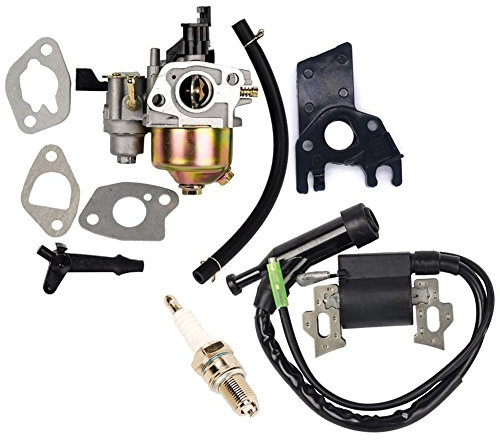 OxoxO Repalce Carburador Bobina de Encendido con Bujía para Honda Gx160 Gx200 5hp 6.5hp Motor Generador Césped Motor