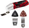 Einhell TC-MG 220/1 E Utensile multifunzione (220-240 V, 220 W, incl. Platorello triangolare,1 carta abrasiva, Lama a scomparsa per legno, adattatore per aspirazione)