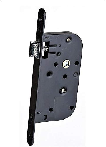 Serrure Monopoint Encastrée noire NF 1 point Bec de cane