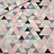 Pingianer 100x160cm Dreiecke Pyramide 100% Baumwolle Baumwollstoff Kinder Meterware Handwerken Nähen Stoff (Dreiecke Bunt, 100x160cm (11,99€/m))