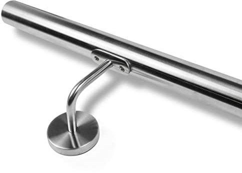 INOXLM Corrimano Diam. 42,4 mm in Acciaio Inox AISI 304 Con Finitura 'Satinata' | Made in Italy | Fai Da Te | Ideale per Uso Interno ed Esterno (1200 mm)