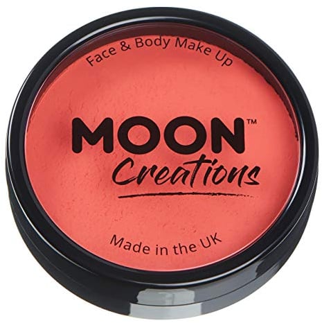 Moon Creations Pro Gesichts- und Körper-Make-up, professionelle Farbfarben-Kuchentöpfe für Gesichtsfarbe, Kostüme, Feste, Halloween für Kinder, Erwachsene (Koralle, 36 g)