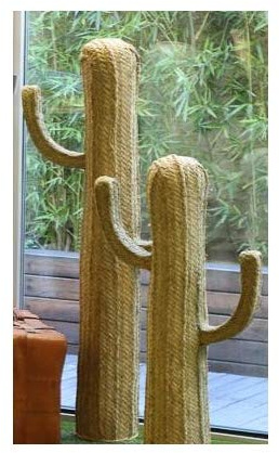 Sillas y Mesas Peña Figura Decorativa Cactus de Esparto (70)