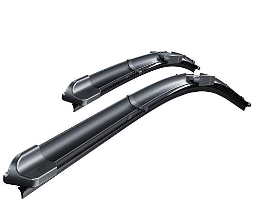 Mossa Escobillas limpiaparabrisas para la luna delantera adecuadas para Peugeot 207 (05.2006-06.2015) - escobillas plana Premium