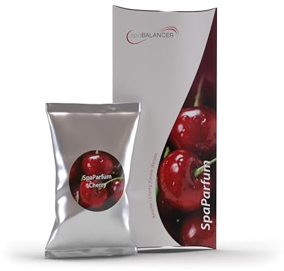 SpaBalancer SpaParfum Kirsche – Whirlpool Duft mit saftig süßem Kirsch Aroma – Spa Parfum für Whirlpool, Jacuzzi & Hot Tub – langanhaltender Whirlpool Duft ohne Alkohol – bis zu 8 Wochen
