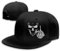 Unisex Baseballkappe mit Totenkopf, Mittelfinger, verstellbar, klassischer Vater, Unisex-Erwachsene Herren, schwarz, Einheitsgröße