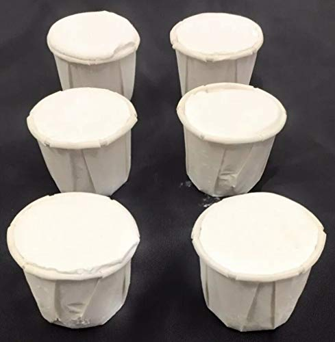 Valmoni Sport Kubanische Eierschale Pemba Weißes Pulver und gesegnetes Wasser 6 Stück Spirituelle Reinigung Yoruba Schalen Miami Esoterik