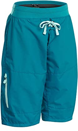 Palm Horizon Damen-Shorts, Kajak, Segeln, Bootfahren, Wassersport, Blaugrün, leicht dehnbar