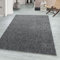 Teppium Moderner Kurzflor Teppich Läufer Flur 60 x 100 cm Grau - Waschbarer Teppich Meliert, Flauschig und Weich - Ideal als Bettvorleger im Schlafzimmer, Küchenläufer oder Wohnzimmerteppich