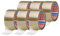 tesa tesapack PP 4195 Paketband im 6er Pack - Geräuscharmes Klebeband zum Verpacken von Paketen und Kartons - transparent - 6 Rollen je 66 m x 50 mm