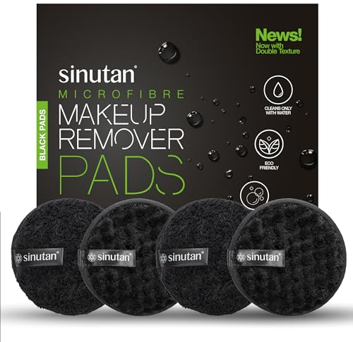 DISCHETTI STRUCCANTI IN MICROFIBRA | RIUTILIZZABILI E LAVABILI | COLORE NERO