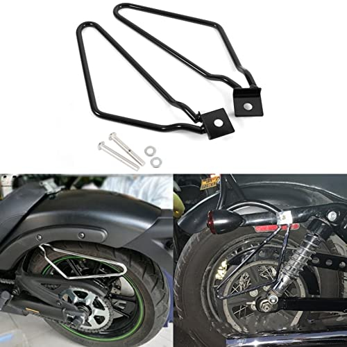 Satteltaschenhalterung, 2X Motorrad-Satteltaschen-Halterung XL883/12 HD145/1584(Schwarz)