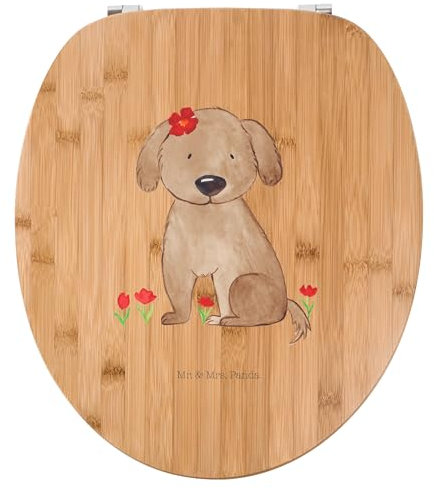 Mr. & Mrs. Panda Motiv WC Sitz Hund Dame - Geschenk, Hundeglück, WC-Sitz, Hunderasse, Klodeckel, Klobrille, Liebe, Haustier, Toilette, Hundedame,