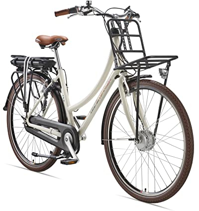 TELEFUNKEN E-Bike Elektrofahrrad Alu 28 Zoll mit 7-Gang Shimano Nabenschaltung, Retro Pedelec Citybike mit Gepäckträger hinten & vorne, Frontmotor 250W und 13 Ah, 36V Li-Ion Akku, RT540 Multitalent